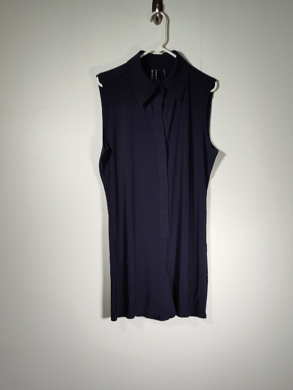 Kamalikulture‎ x Norma Kamali navy blue sleeveless romper jumpshorts XL